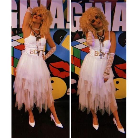 Women's Tulle Skirts High Low Lavender - Picture 4 of 4